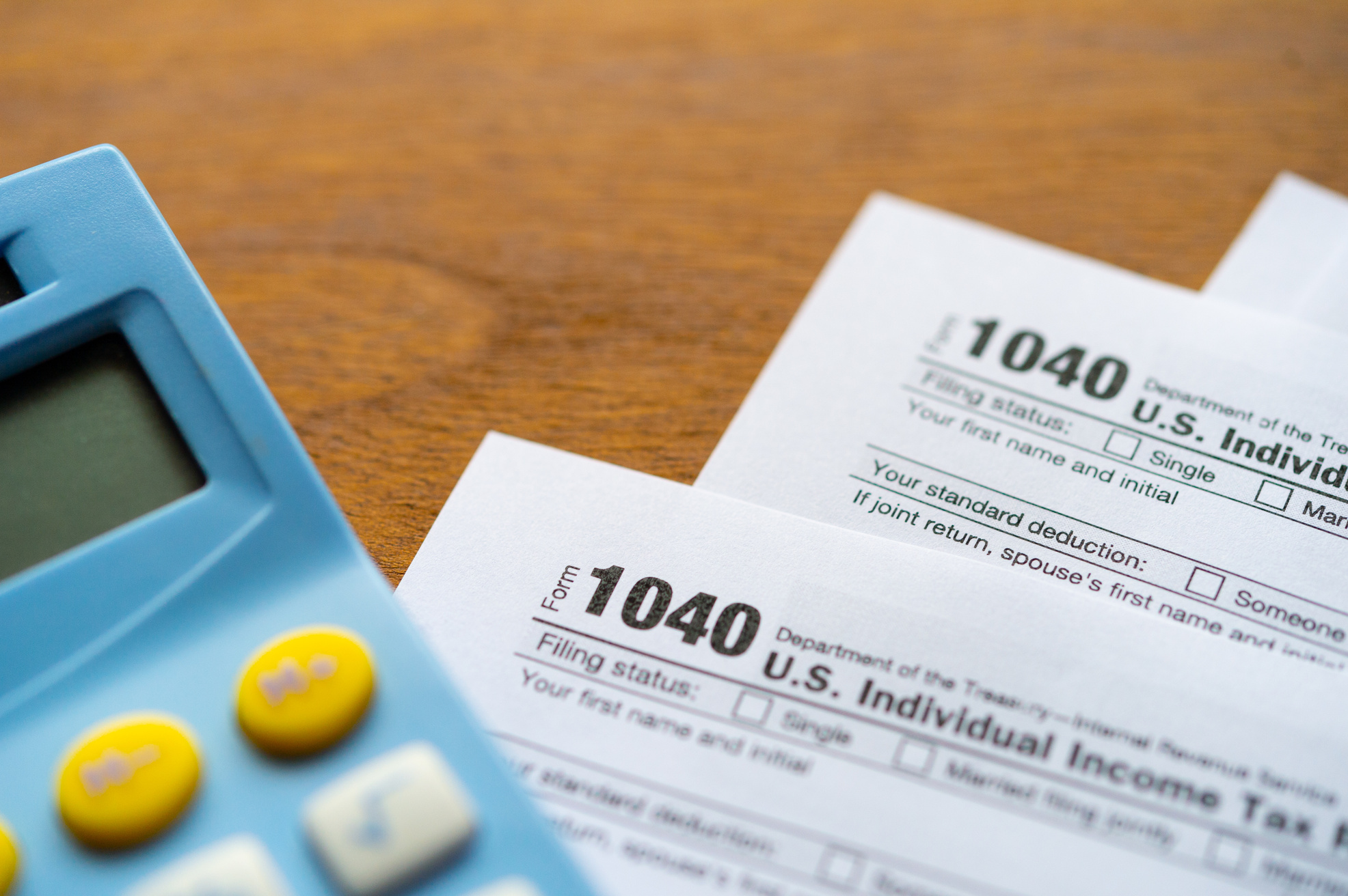 U.S. Individual Income Tax Return. Tax Form 1040. Tax Form Busin